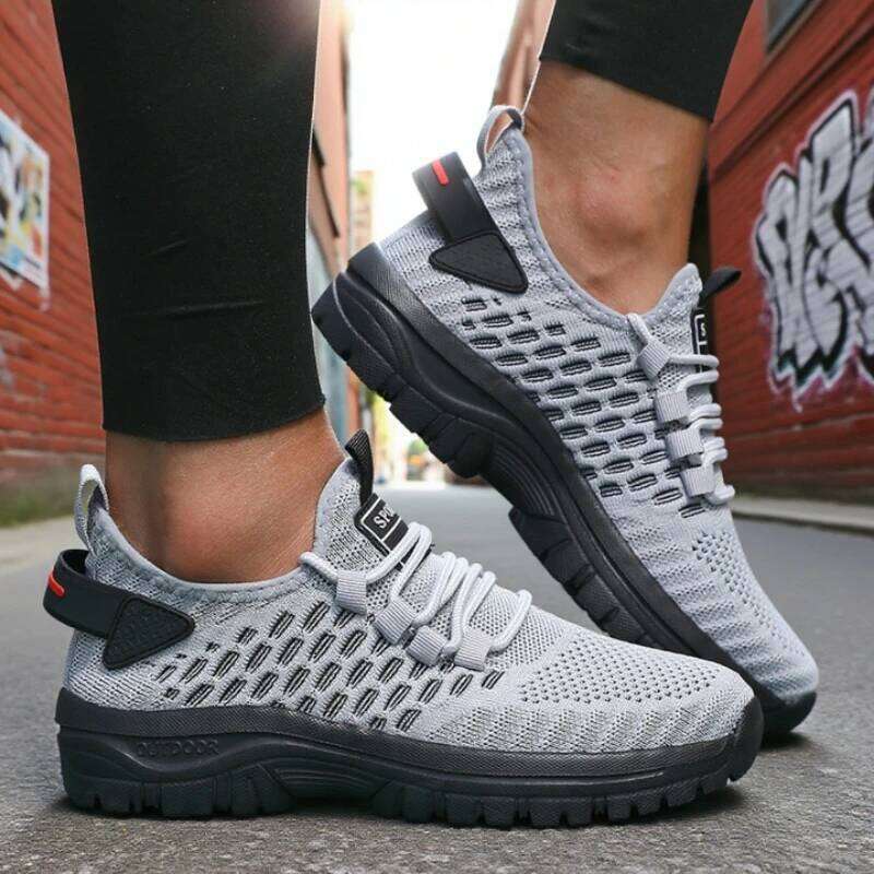 Foldable Net Body Men's Travel Sneakers Trendy Knit New Breathable Mesh Lightweight Classics Comfort Casual Women's Shoes