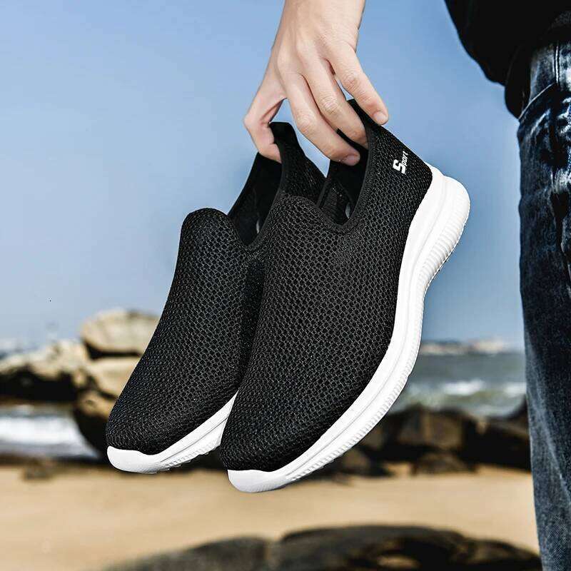 MAEDEF Men's Sneakers Breathable Unisex Casual Outdoor Non-Slip Mesh Loafers Walking Lightweight Fashion Male Tennis Shoes