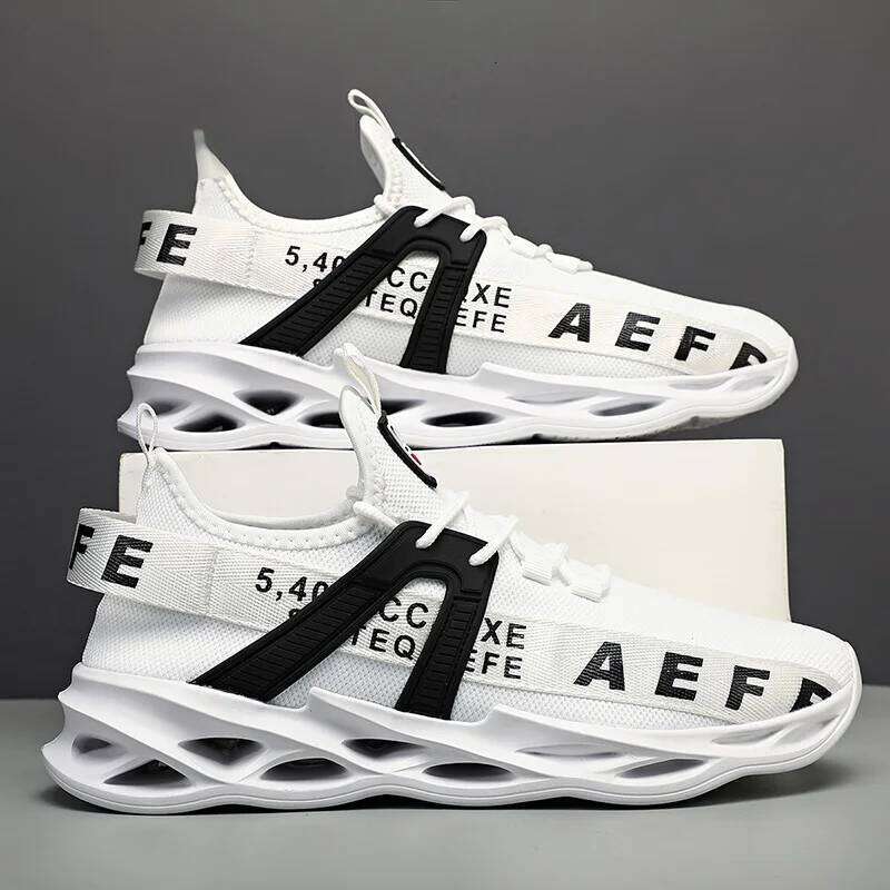 MAEDEF Fashion Men Breathable Sneakers High Quality Outdoor Casual Flats Black Running Shoes Athletic Walking Shoe