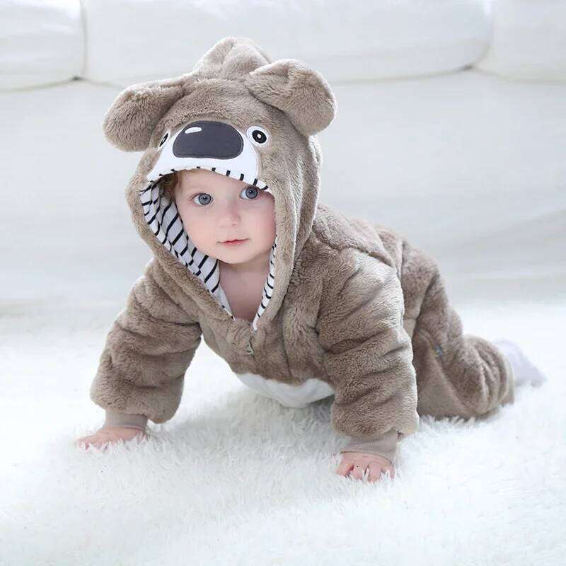 Lovely Koala Infant Boys Girls Rompers Clothes Toddler Animal Baby Jumpsuit Pyjamas Kids Overalls ropa bebes Party Costume 26H0224