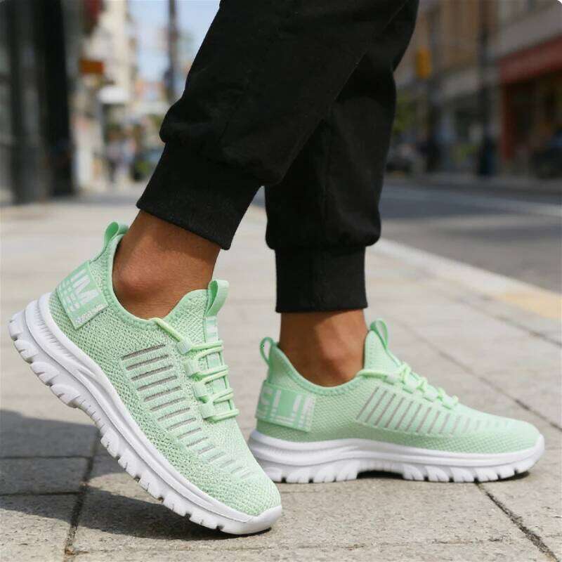 Men's Fashion Casual Sneakers 2025 Breathable Mesh Upper Lightweight Non-Slip White Running Sports Walking Shoes for Men