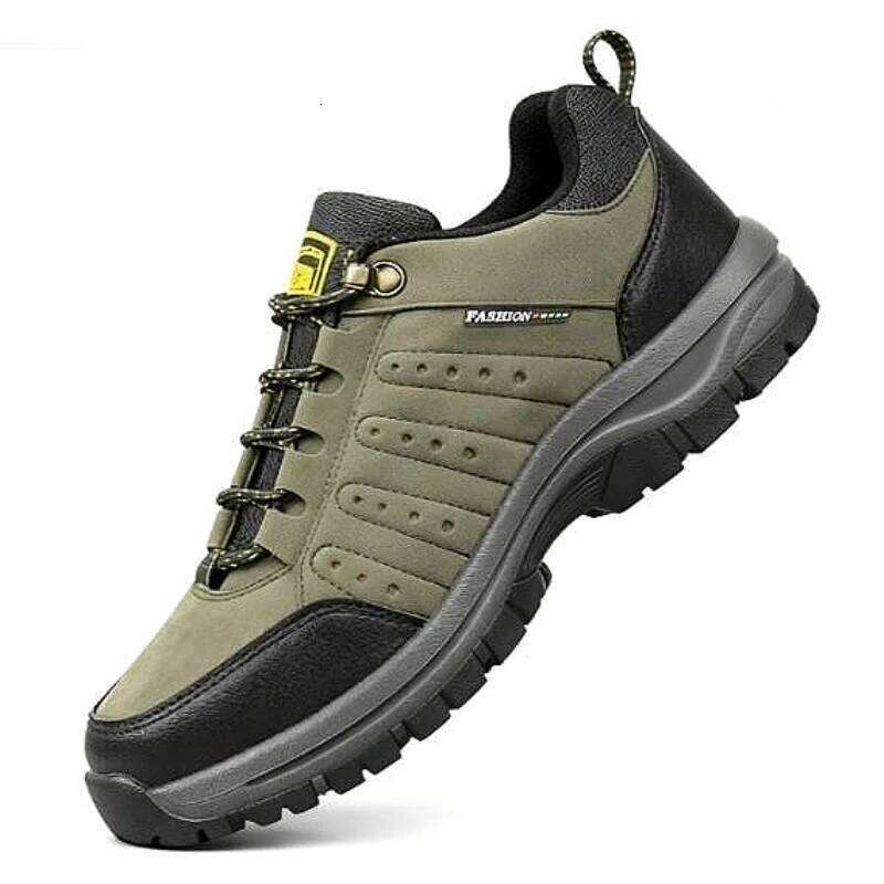 Hiking Outdoor Retro SuedeTactical Platform Men's Sneakers Spring Autumn New 2025 Anti Slip Mountaineering Camping Shoes