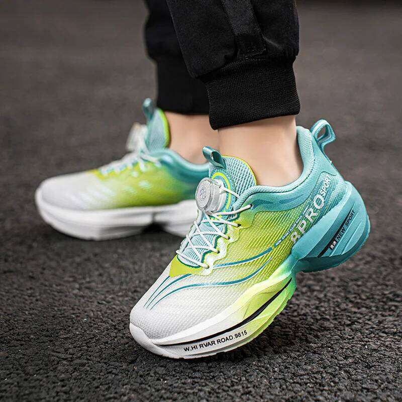 Four Season Kids Sneakers High-quality Ultra Light Anti Slip Button Up Training Comfort Girls Boys Outdoor Walk Run Shoes 26W0224