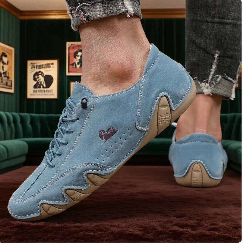 for Man Fashion Brand Loafers Soft Soled Comfortable Casual Walking Shoes Non Slip Khaki Work Mens Shoe Zapatillas Hombre