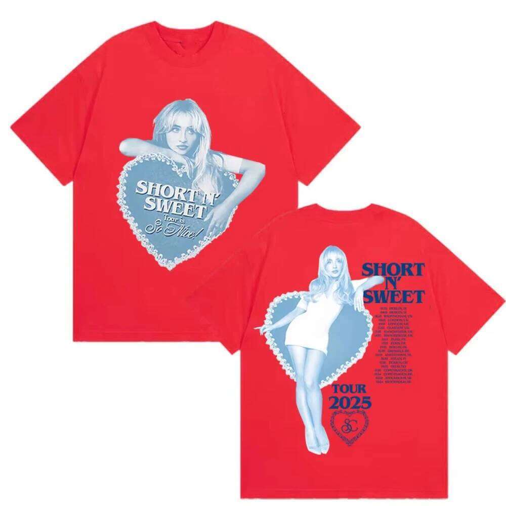Sabrina Carpenter Tour 2025 Print T-Shirt Short N' Sweet Aesthetic Clothing Men's Women's T-shirts Summer Cotton Tops T Shirts C260224