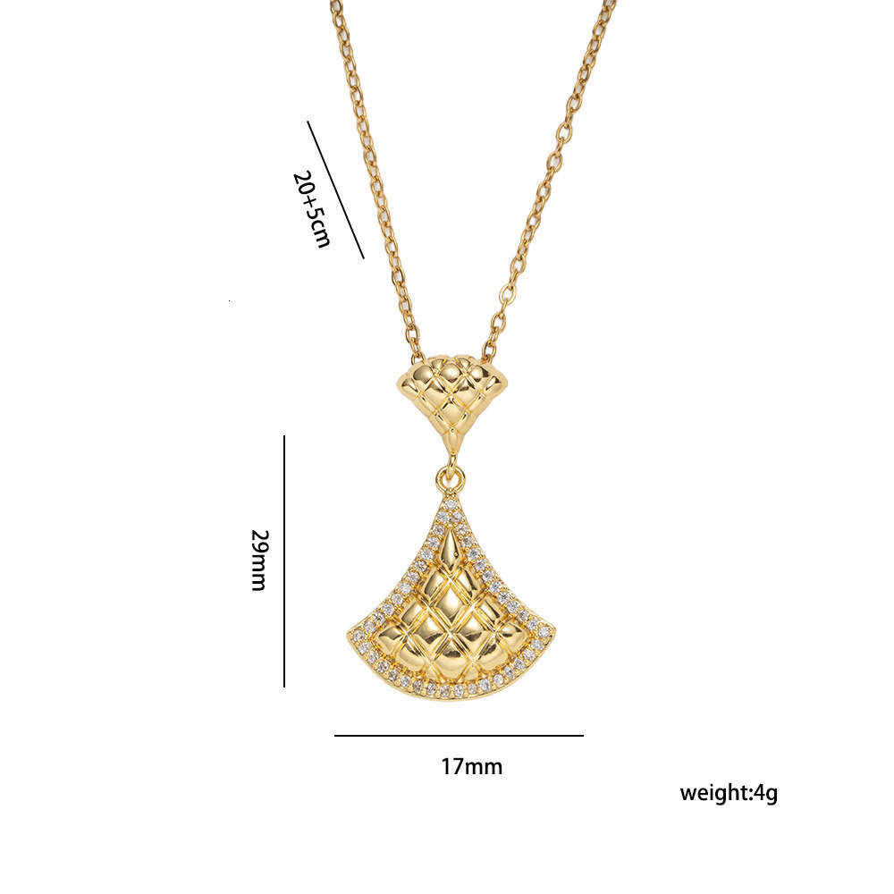 CDiamond-Patterned Elegant Fan-Shaped Necklace Mini Dress With Stylish Necklace For Women