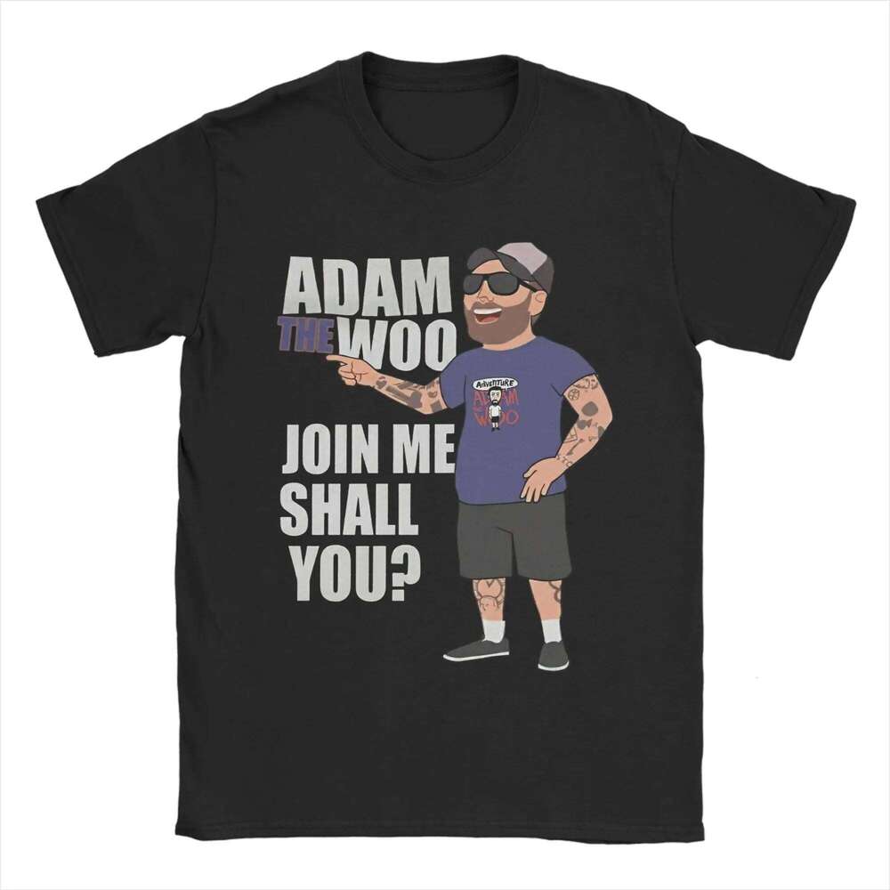 Men's T-Shirt Adam The Woo Casual Cotton Tee Short Sleeve T Shirt Round Collar Clothes Printed H260224