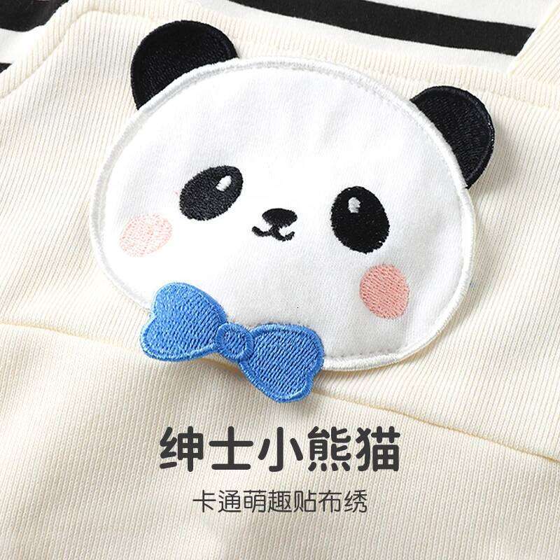 YouqiChinese Baby Clothes Autumn Style Long-Sleeve Romper Fake Two-Piece Suspender Jumpsuit Outdoor Wear Crawling Suit 26Y0224