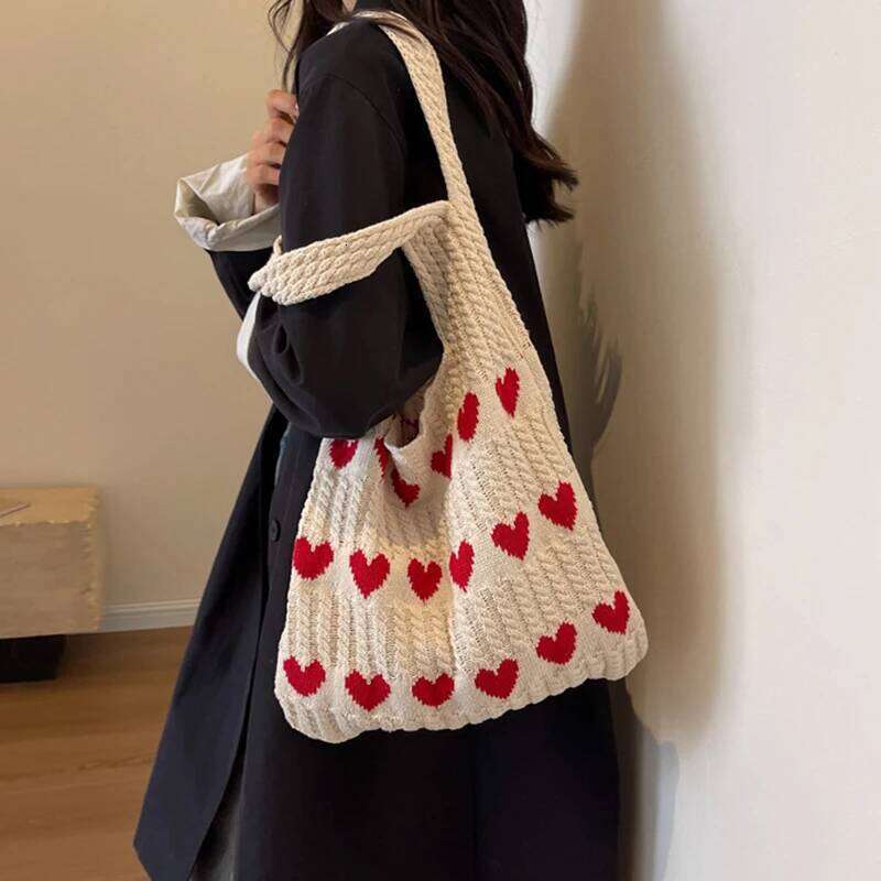 Summer Casual Woven Knitted Handbags Female Shopper Totes Large Capacity Women's Shoulder Bag Z260224