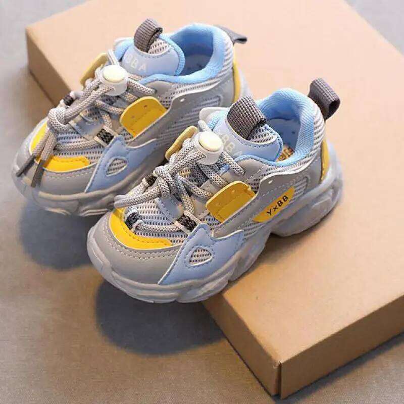 Size 21-36 Baby Toddler For Boys Girls Breathable Mesh Little Kids Casual Sneakers Non-slip Children Sport Shoes tenis 26W0224