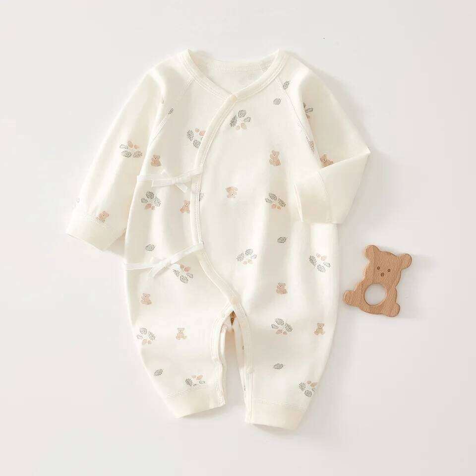 AYNIGIELL High-Quality Newborn Four Season Children's Jumpsuit 0-6M Cute Girl Male Baby Clothing 26H0224