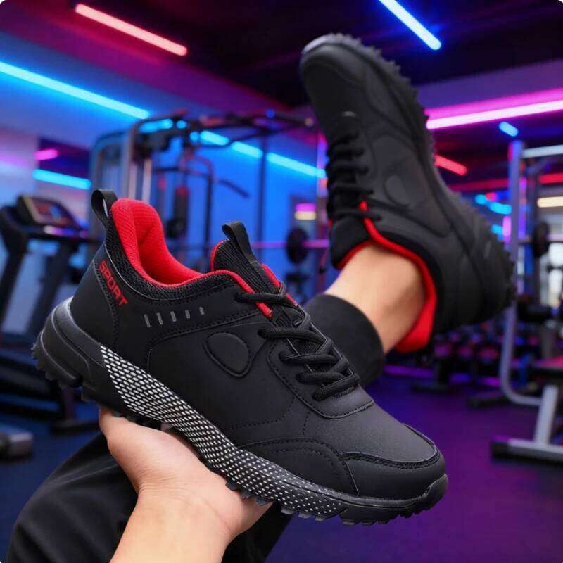 Casual for Men Pu Leather Trail Outdoor Hiking Mountaineering Camping Running Shoes Anti-slip Fashion Sneakers