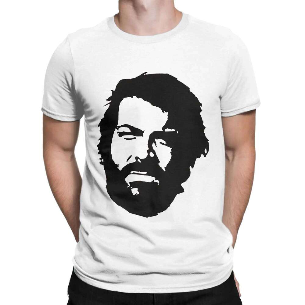 Bud Spencer T-Shirt Summer Cotton T Shirts For Men's Hip Hop Casual Tshirt Short-Sleeve Aesthetic Clothes H260224