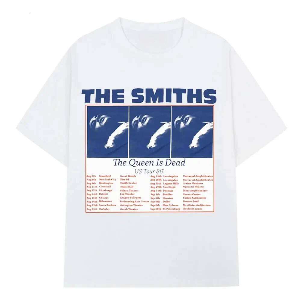 2026 New Model The Smiths Print T-shirt for Men Women Cotton Hip Hop 80s Rock Band Tshirt Short Sleeve Shirt Streetwear Tops T C260224
