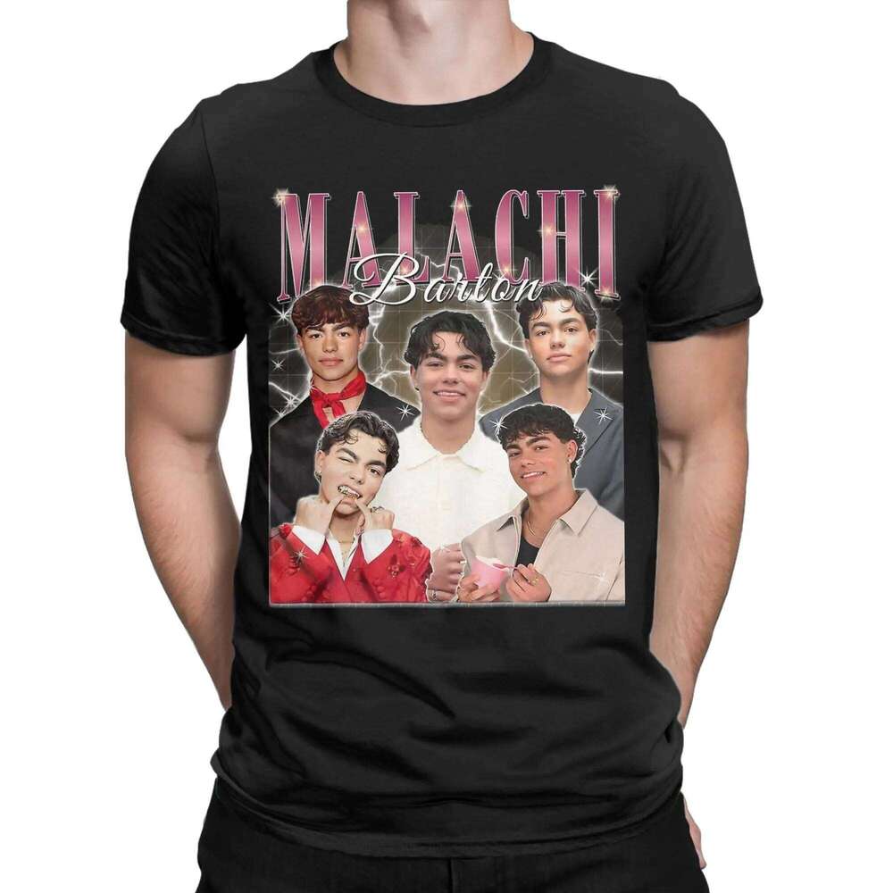 Malachi Barton Actor T-Shirt for Men Women Novelty 100% Cotton Tees Crewneck Short Sleeve T Shirts Plus Size Tops H260224