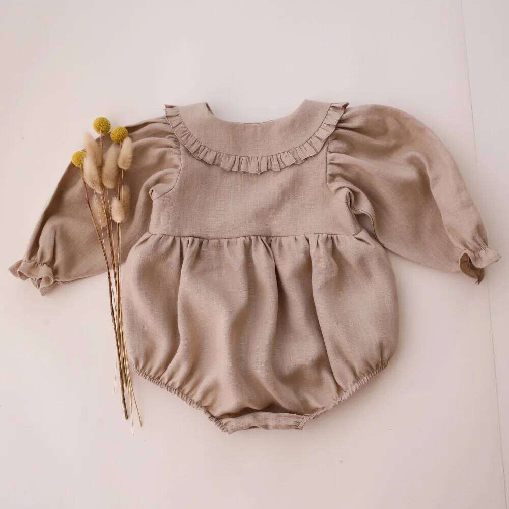 2Pcs Spring Clothes With Hat 0-2Y Infant Romper Toddler Long Sleeve Newborn Baby Girls Jumpsuit 26H0224