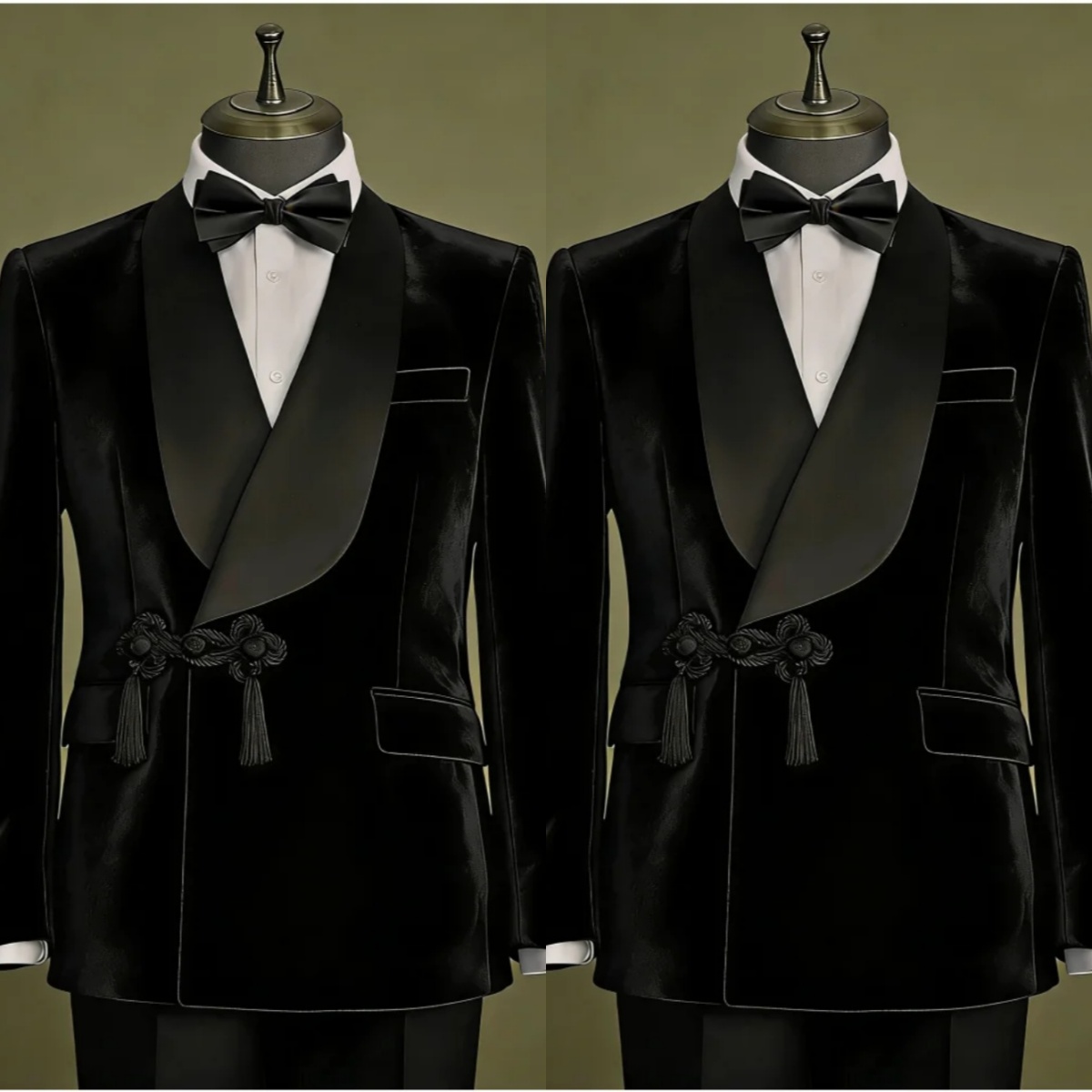 Vintage Man Tuxedos 1 Pcs Jacket Velvet Shawl Lapel Wedding Suit Simple Double Breasted Evening Groom Party Outfits Customized