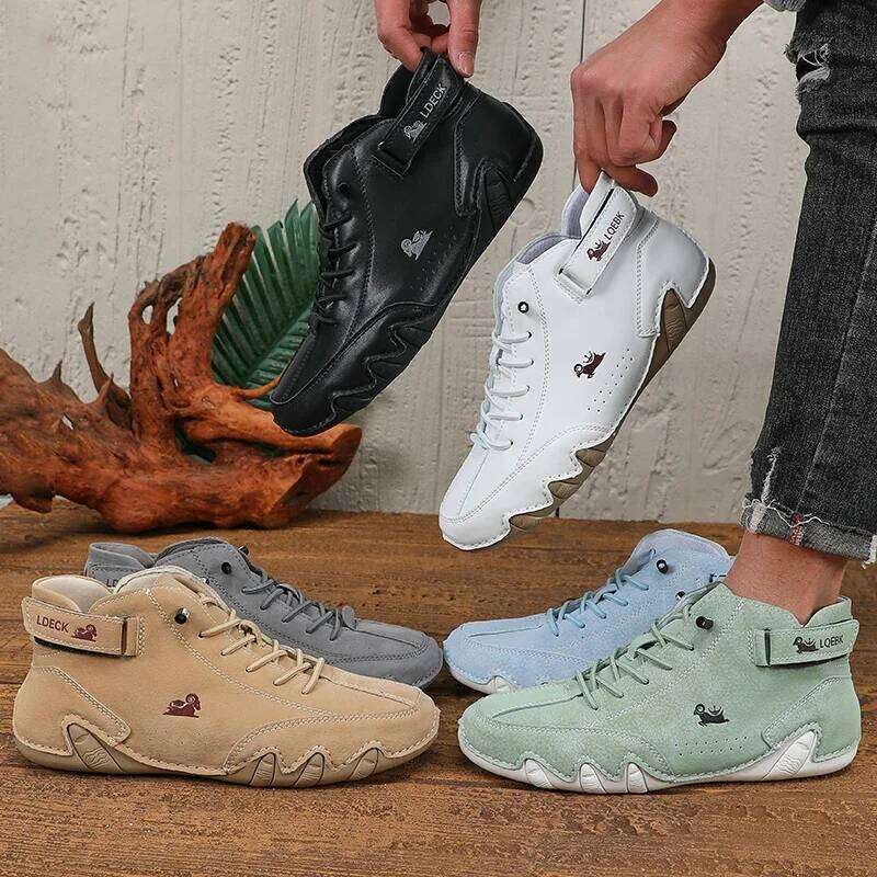 Men's Minimalist Design Boots Are Trendy Fashionable Luxurious Lightweight Comfortable Breathable Non Slip Outdoor Walking Shoes