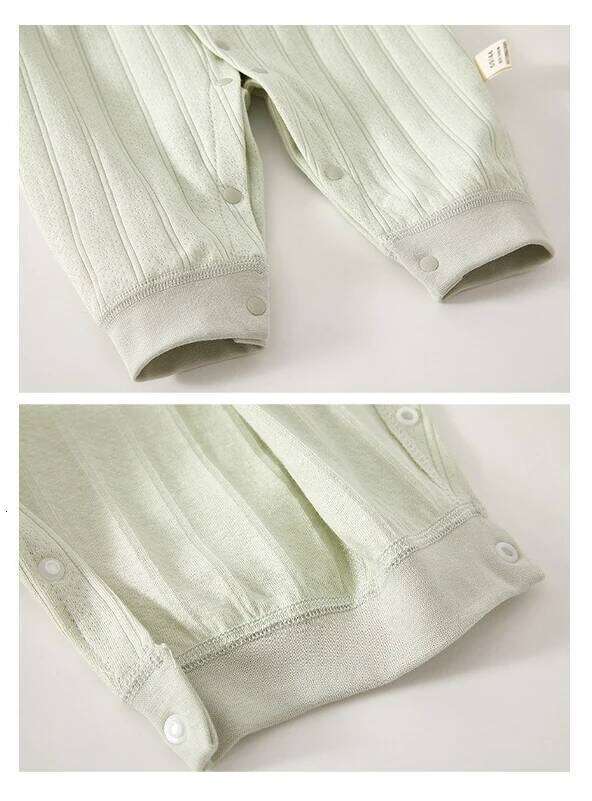 Somenie Baby Onesie Cotton Long-sleeved Pajamas Spring And Fall Models Cute Wings Embroidered Jumpsuit Boys Girls Newborn Gifts 26H0224