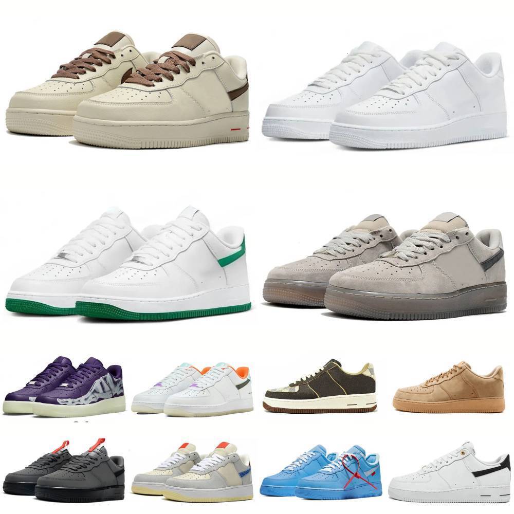 Designer Forc 1 07 One Casual Shoes Men Women Supers Forc Platform Sneakers White Black Brown Spruce Aura Washed Coral Glacier Arctic Punch Outdoor Sports Trainers
