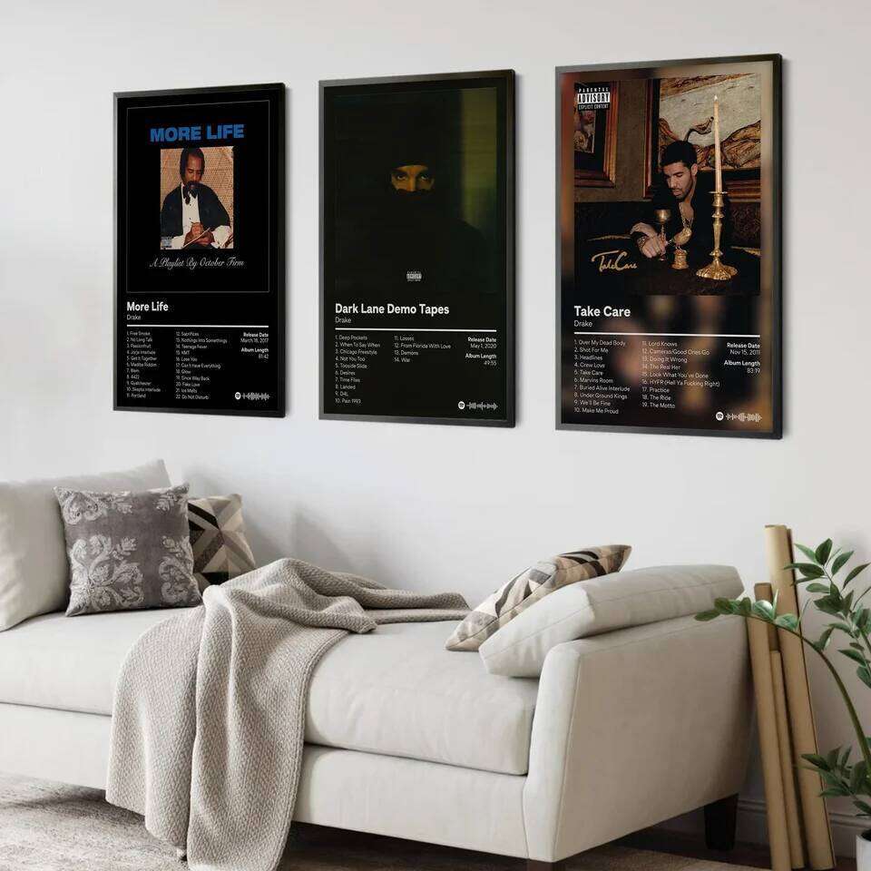 Drake Rap Music Album Cover Poster Aesthetic Rapper Hip Hop Rock Nothing Was The Same Her Loss Canvas Painting Wall Decor 26Y0224