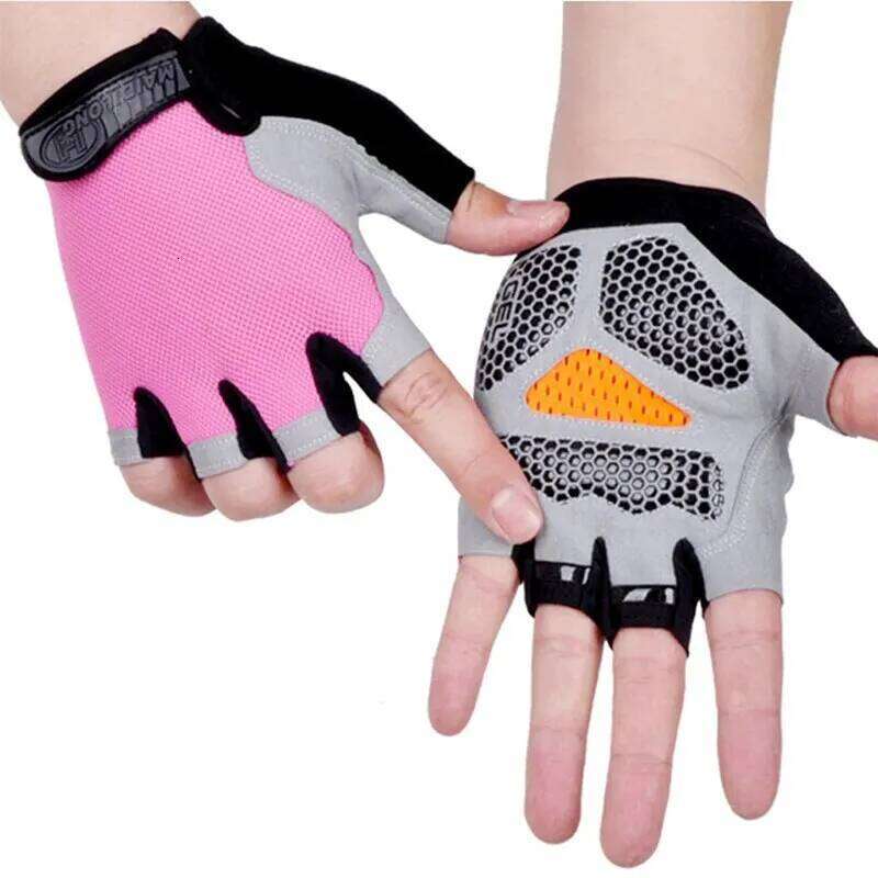HOT Cycling Antislip Antisweat Men Women Half Finger Breathable Antishock Sports Gloves Bike Bicycle Glove 26H0224