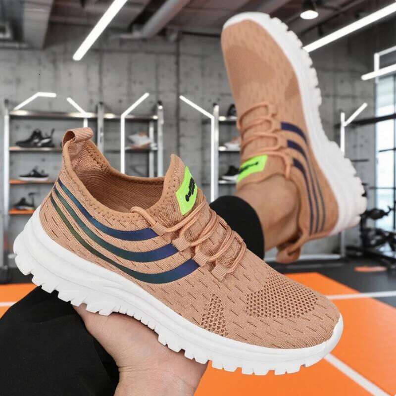 Men's Shoes Casual Platform Mesh Soft Anti Slip Loafers Outdoor Youth Luxury Running 2025 New Fashionable Couple Tennis Sneakers