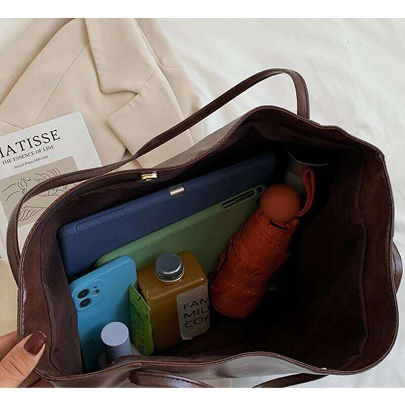 Women's Casual Large Capacity Handbag PU Tote Bag Z260224