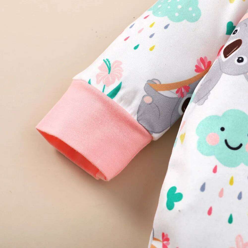 0-12 Months Newborn Baby Clothes Long Sleeves Cute Bodysuit with Headband 2PCS Infant Romper Toddler Girl Jumpsuit 26Y0224