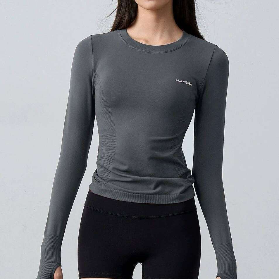 Women's Fitness Seamless Long Sleeve Sports Top Yoga Gym Shirts Training Running Shirt Activewear for Workout T-shirt 26Y0224