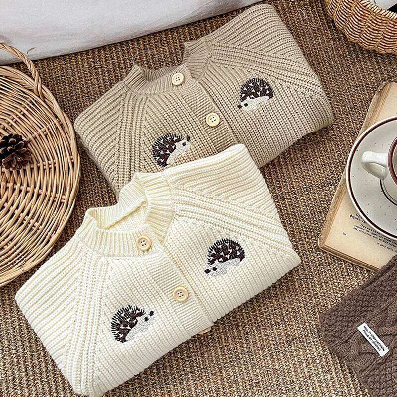 Spring New Baby Clothes Animal Embroidery Girls Rompers Single Breast Boys Jumpsuits 26H0224