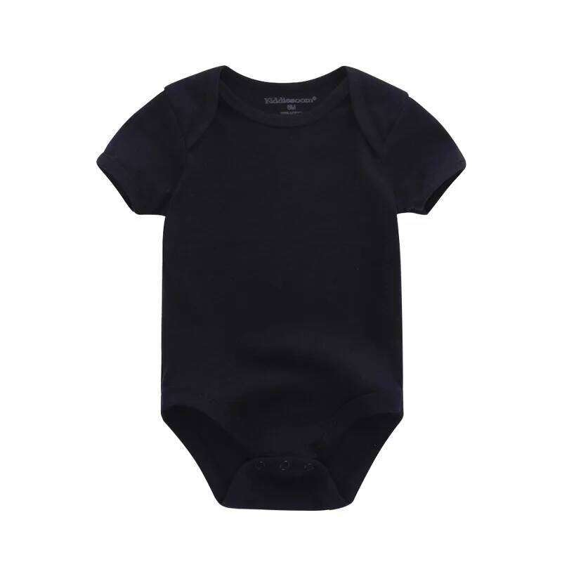 Kiddiezoom Four Seasons 1 PCS Solid Unisex Baby Boy Girl Bodysuits Soft 100%cotton Newborn Infant clothes 26Y0224