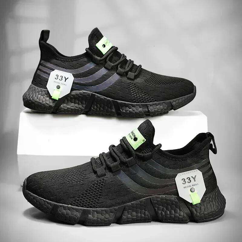Fashionable Sports Shoes Mesh Breathable Soft Cushioned Soles Daily Exercise Running Training Suitable for Both Men Women