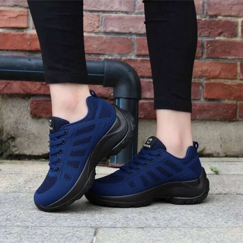 Women's Fashion Running Breathable Mesh Fashionable Design Anti Slip Rubber Sole Outdoor Sports Work Leisure Walking Shoes