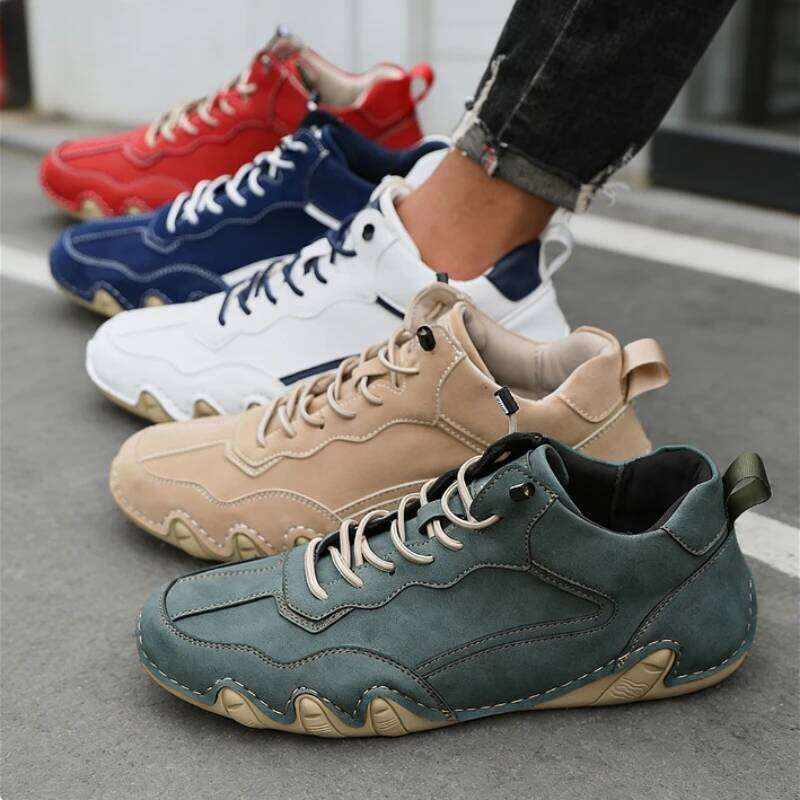 Practical Men's Utility Shoes Oil-Resistant Sole Breathable Easy-Clean Sneakers for Men Workshop & Daily Commute Use Size 39-46