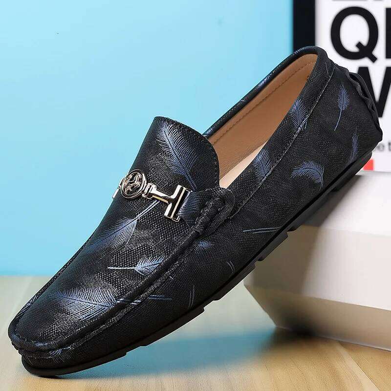 MAEDEF New Fashion 2024 Casual Shoes Anti-slip Luxury Brand Print Soft Breathable High Quality Loafers for Men Size 38-48
