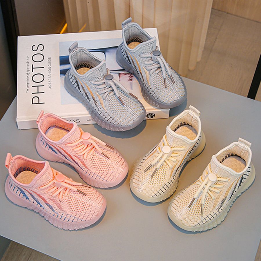 Kids Sneakers Boys Breathable Running Shoes Knitting Girls Teens Mesh Cutefeet Sports Child Toddler Fashion Design Trainers Sizes 21 - 32 C01106