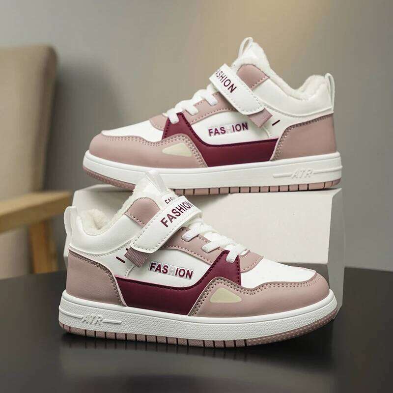 Luxury Children Boys 2025 New Winter Warm Plush Cotton Kids Casual Sneaker Tennis Sports Shoes for Boy 26W0224