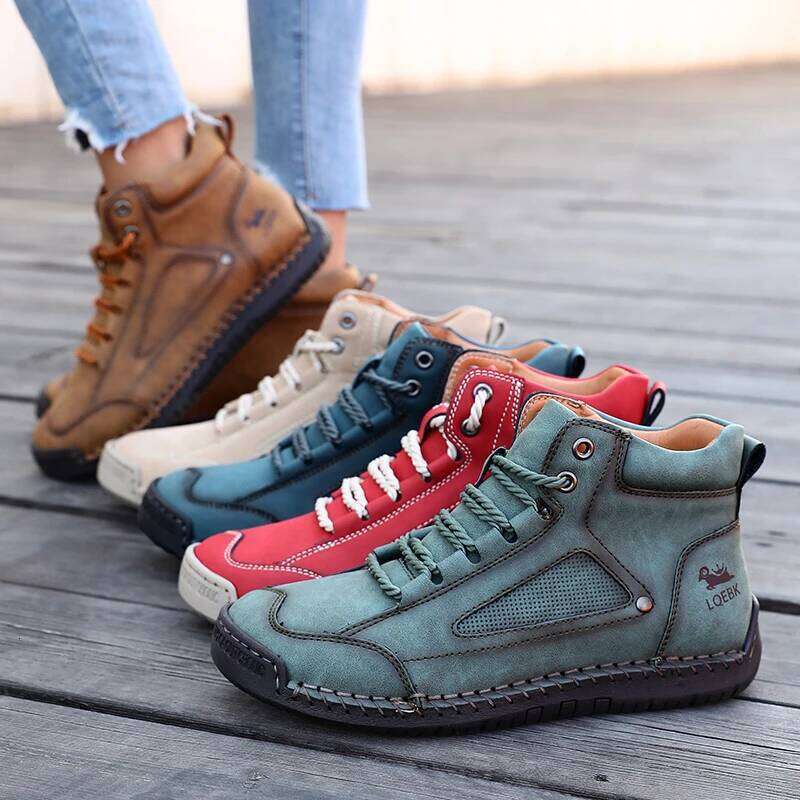 Boots for British Style Retro Anti Slip Loafers Casual Soft Soled Women Nude BootsSpring Autumn Comfortable Women's Shoes