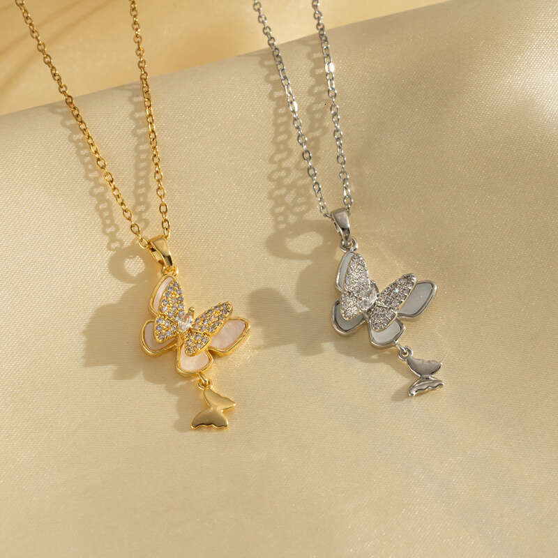 Water Drop Pendant Titanium Steel Versatile New Women's Necklace Necklace Jewelry