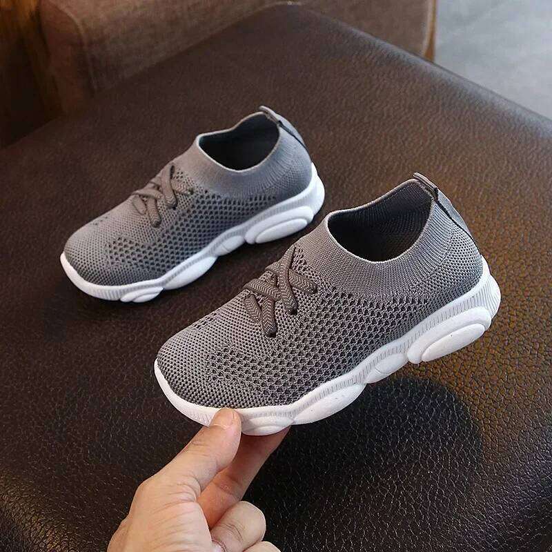 Four Seasons Children's sneaker Elastic Socks Baby Boys Girls Sneakers Kids Pops Knitted White Single Sports Shoes 26W0224