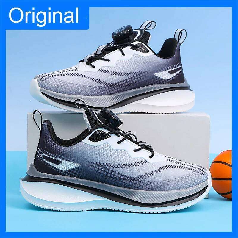 Children Classic Mesh Light Breathe Outdoor Running Fitness Soft Sole Anti Slip Shock-absorbing Sports Shoes 26W0224