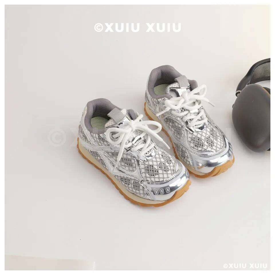 2025 Summer Baby Toddler Kid Breathable Orbit Metallic Sneaker Children Casual Fashion Tenis Shoe Boy Girl Sports Walking Shoes 26W0224