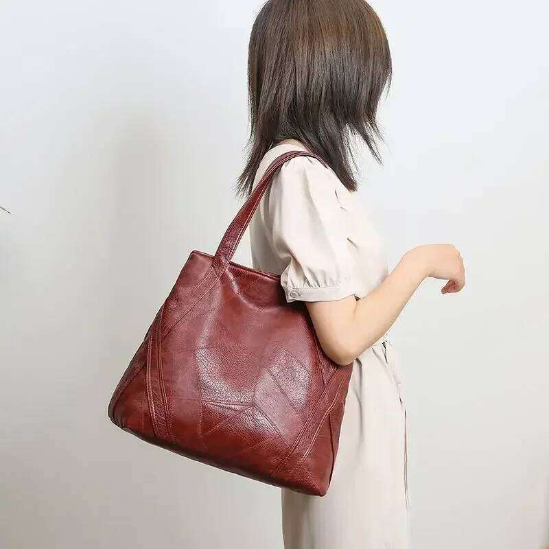 Interior Zipper Top-Handle Soft 2024 High Quality Bags for Women Casual Tote Fashion New Style Z260224