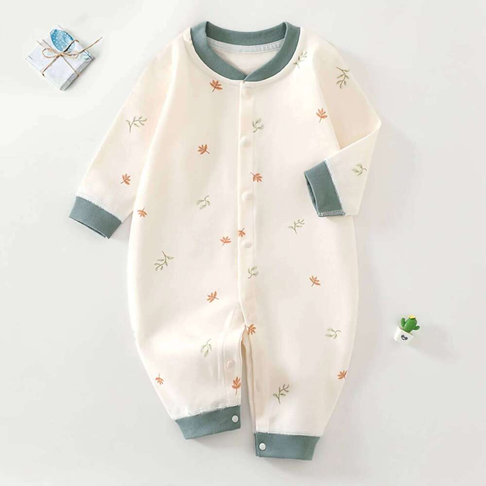 Clothes Spring and Autumn Pure A-level Newborn Soft Jumpsuit Baby Cotton Pajamas 26H0224