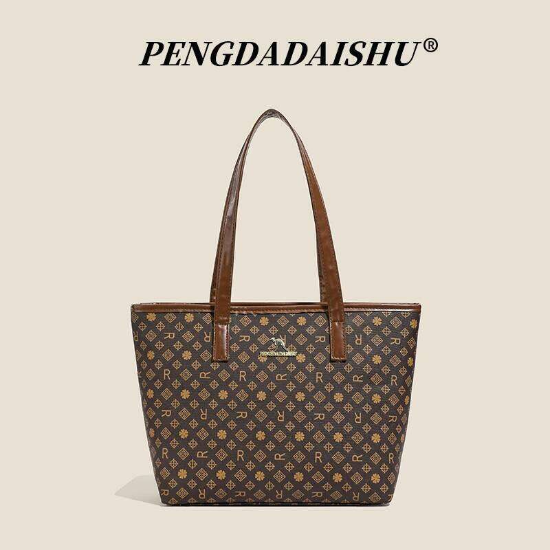 New women's cross-border fashion handbag, large-capacity shoulder bag, versatile and classic tote for commuting Z260224