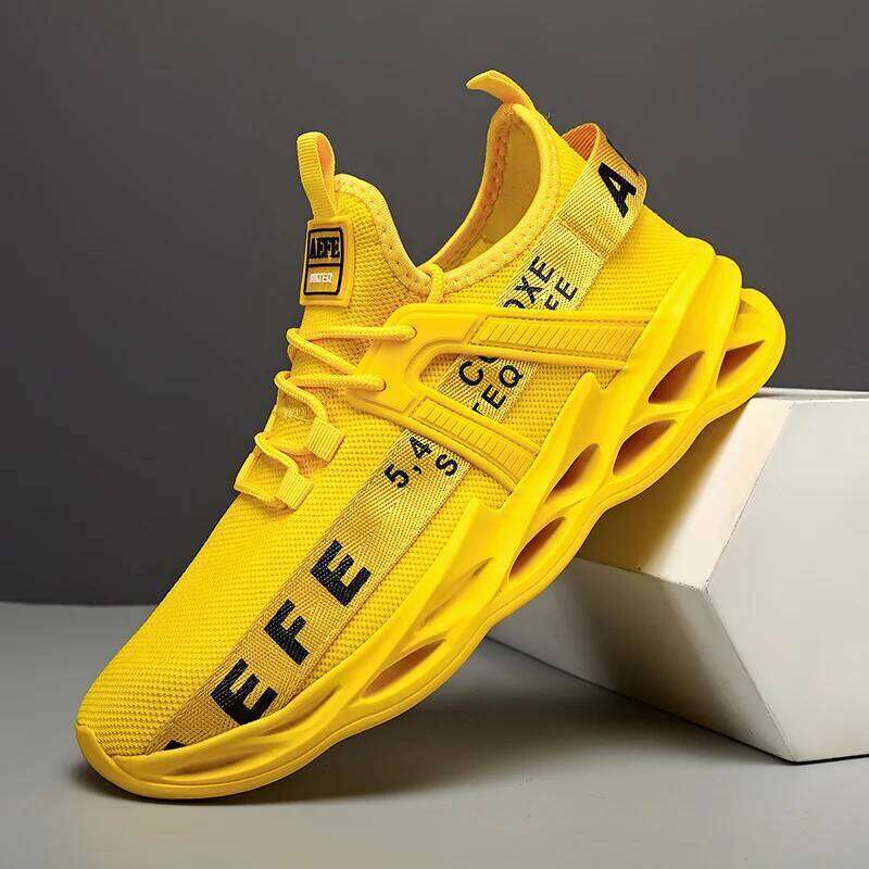 MAEDEF Fashion Men Breathable Sneakers High Quality Outdoor Casual Flats Black Running Shoes Athletic Walking Shoe