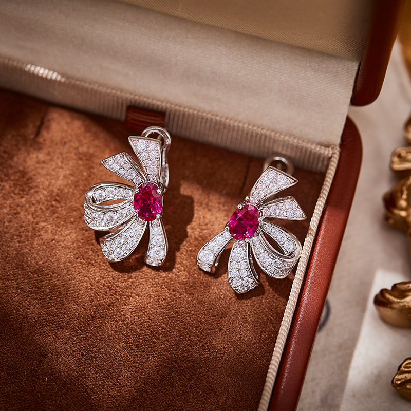 Earrings Half Bow Earrings With Gold Plated Splicing Design Earrings , French Style Women's Daily Commuting Ear Accessories Earrings