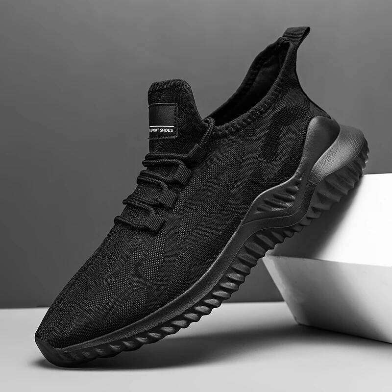 MAEDEF Men Mesh Casual Shoes Breathable High Quality Sneakers Summer Lace-Up Lightweight Black Big Size Walking Man Tennis Shoe