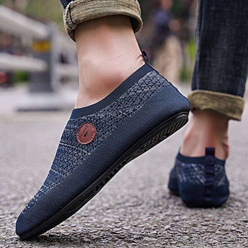 MAEDEF Mens Loafers Thin Bottom Mesh Summer Lightweight Driving Moccasins Slip on Casual for Men Comfortable Walking Shoes